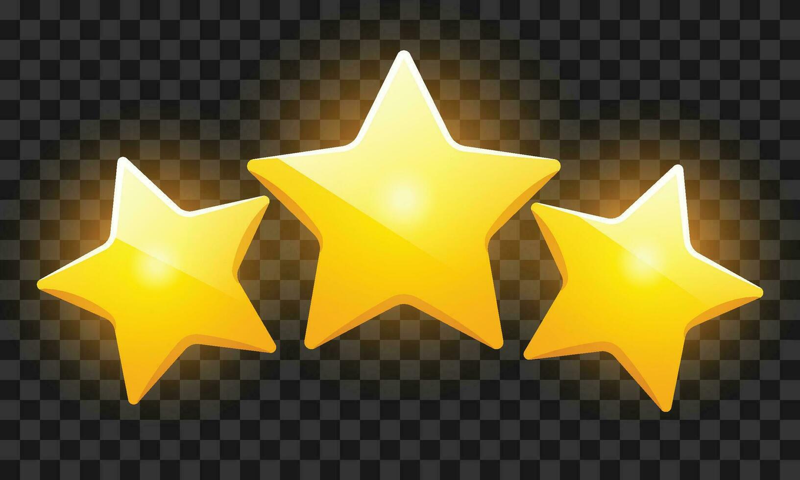 Vector shiny star. Stars rating gold