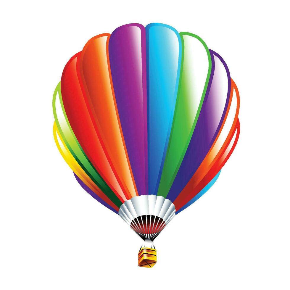 Vector isolated hot air balloon