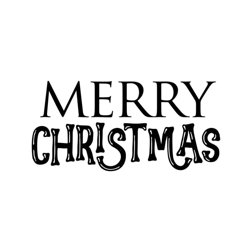 Vector merry christmas lettering