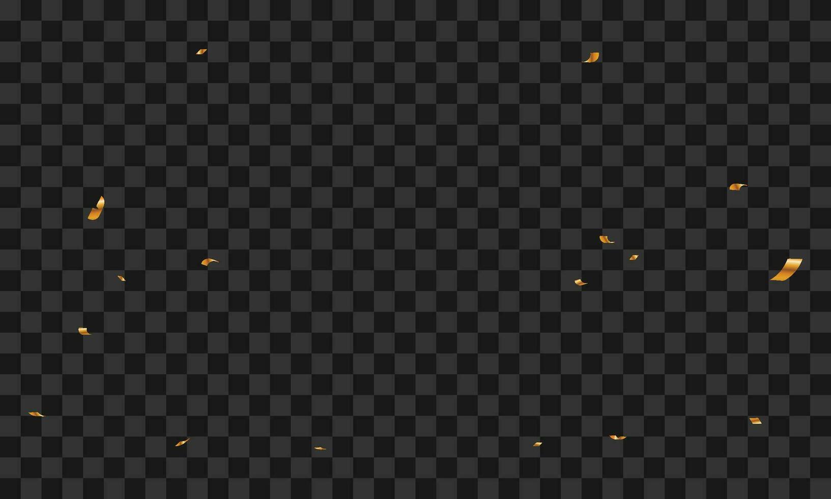 Golden confetti frame vector background. realistic golden ribbon and confetti explosion illustration. golden confetti isolated