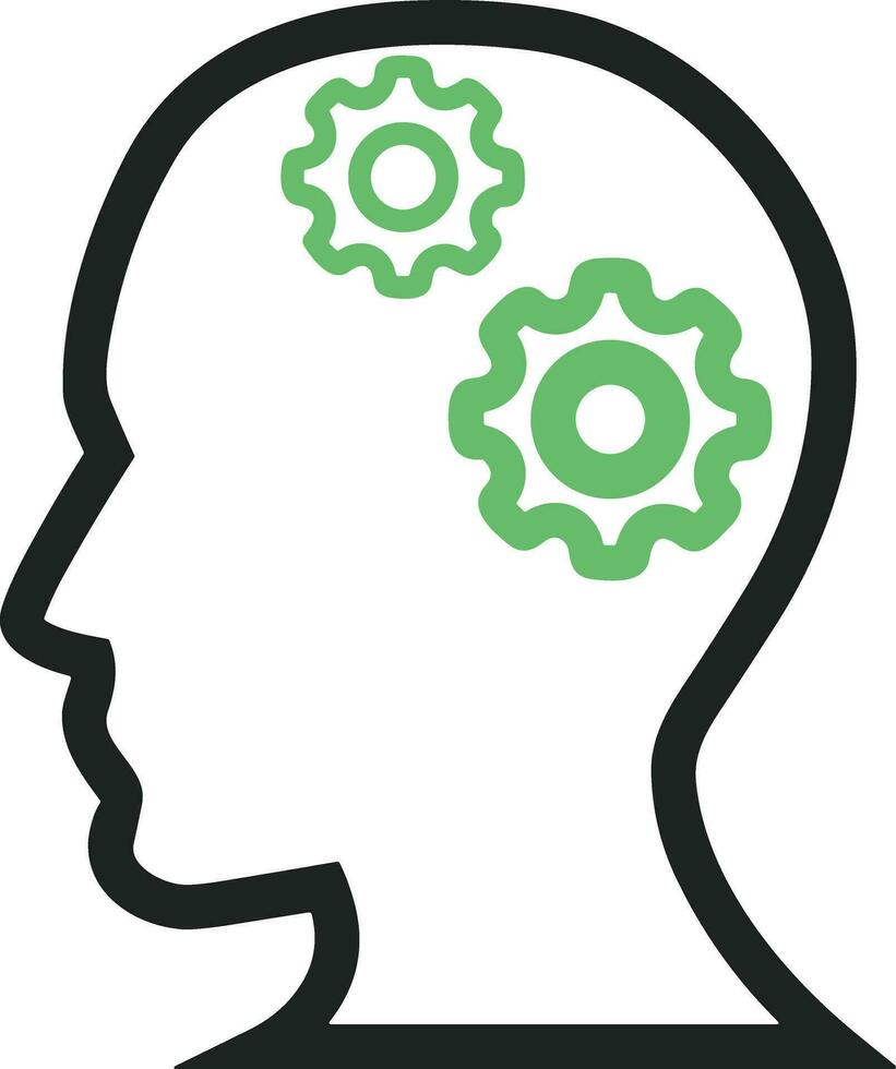 Brain idea symbol icon vector image. Illustration of the creative intelligence think design image