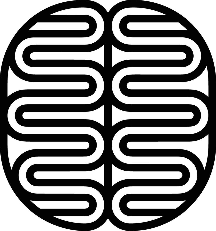 Brain idea symbol icon vector image. Illustration of the creative intelligence think design image