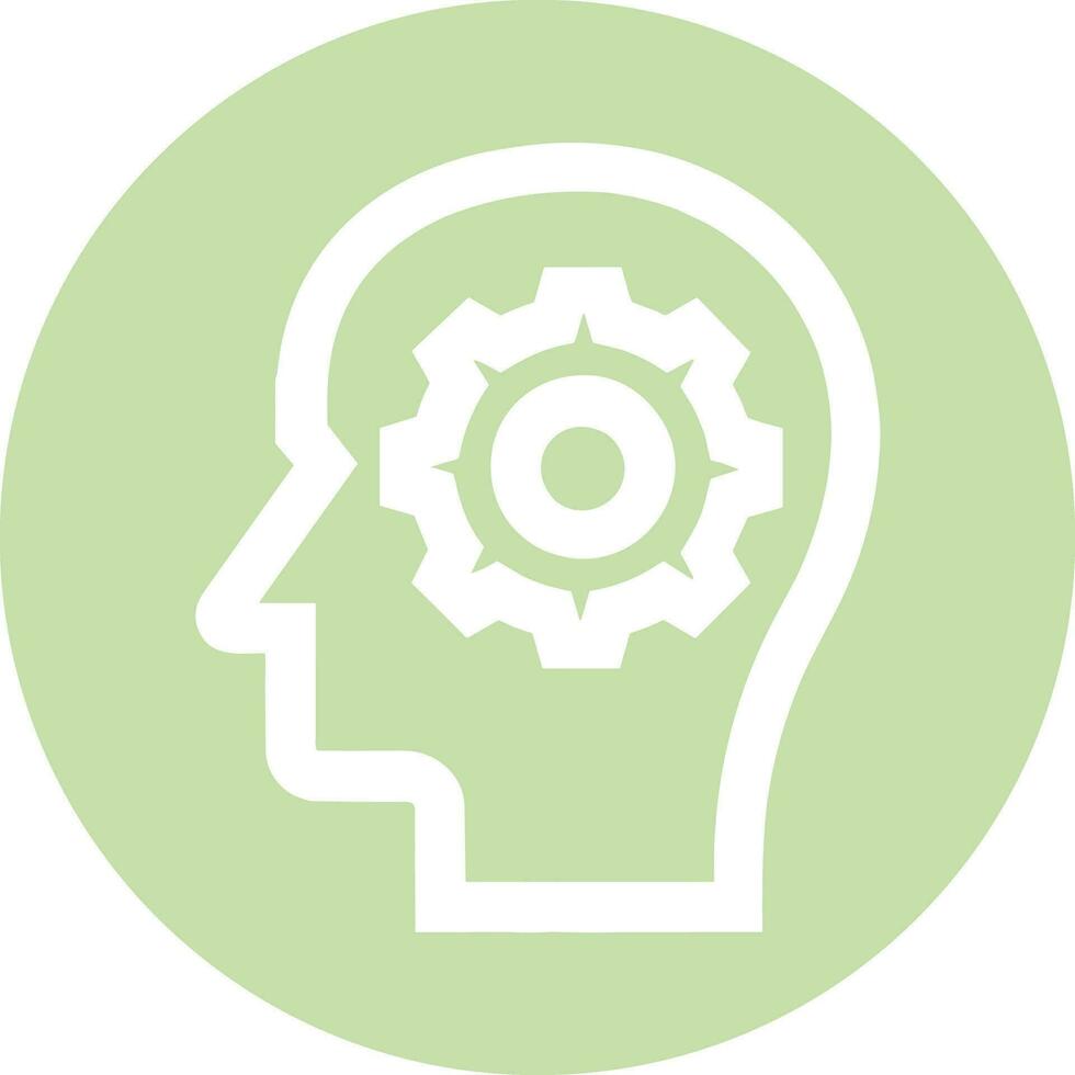 Brain idea symbol icon vector image. Illustration of the creative intelligence think design image