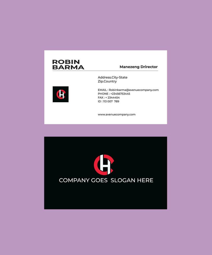 corporate business card design free download template vector