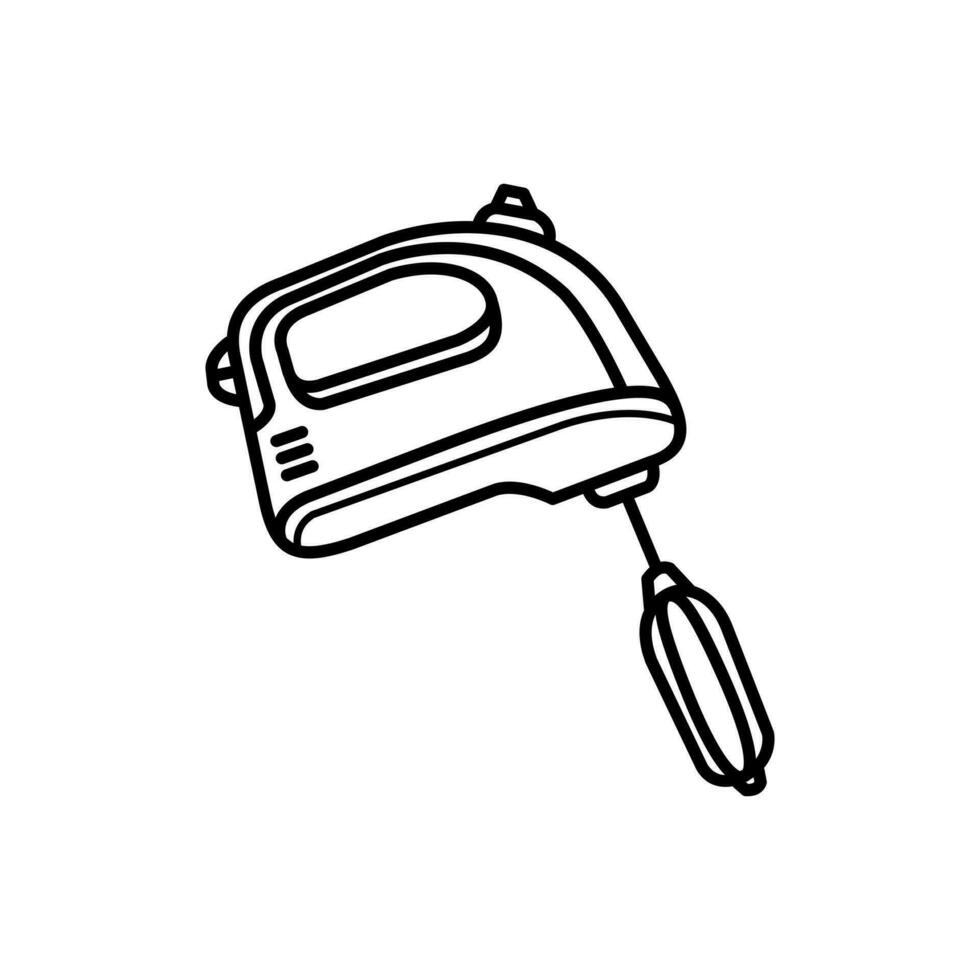 Electric mixer icon design isolated on white background vector