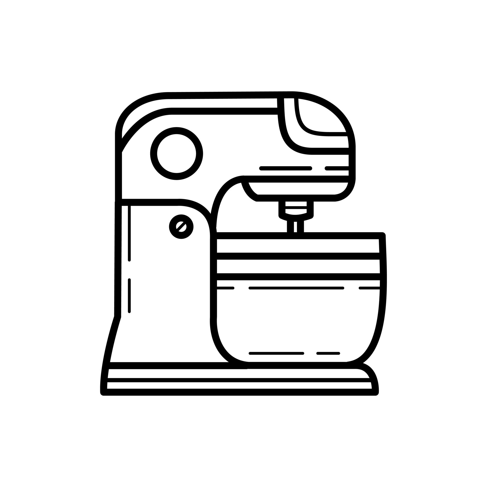 Stand mixer icon design isolated on white background 26588908 Vector