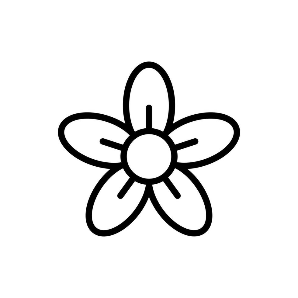 Simple Jasmine icon. The icon can be used for websites, print templates, presentation templates, illustrations, etc vector