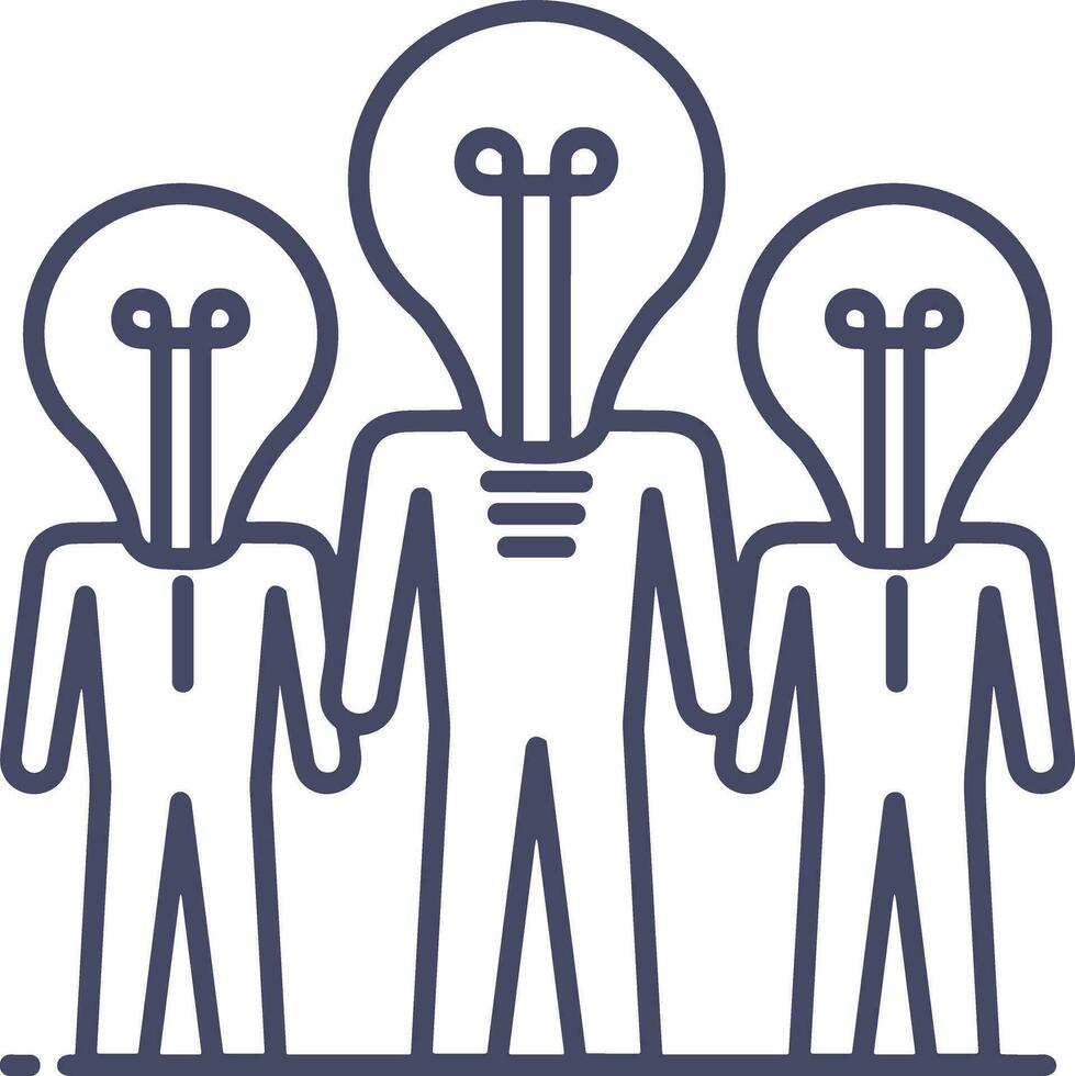 Brain idea symbol icon vector image. Illustration of the creative intelligence think design image