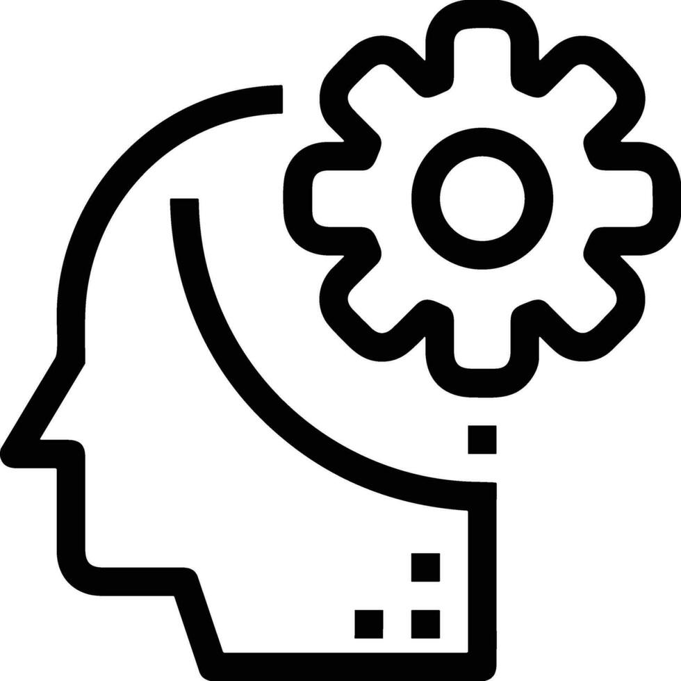 Brain idea symbol icon vector image. Illustration of the creative intelligence think design image. EPS 10