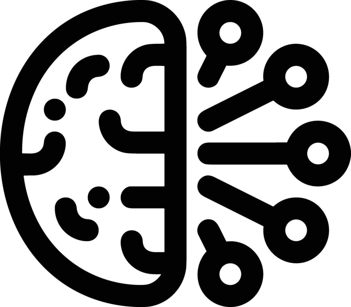 Brain idea symbol icon vector image. Illustration of the creative intelligence think design image. EPS 10