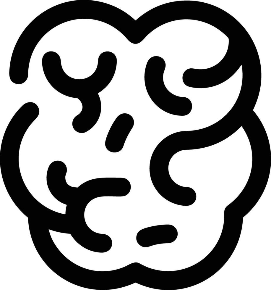 Brain idea symbol icon vector image. Illustration of the creative intelligence think design image