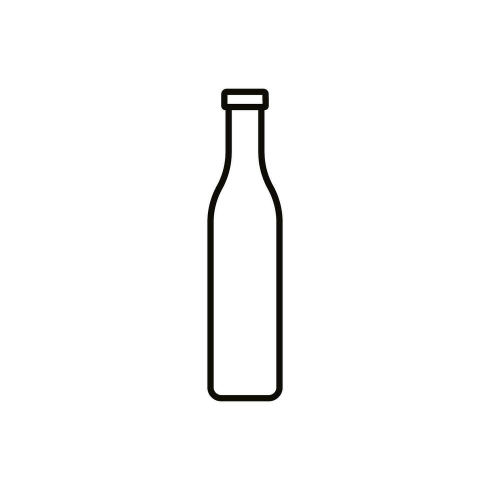 botella icono vector. botella para agua ilustración signo. botella de alcohol símbolo o logo. vector