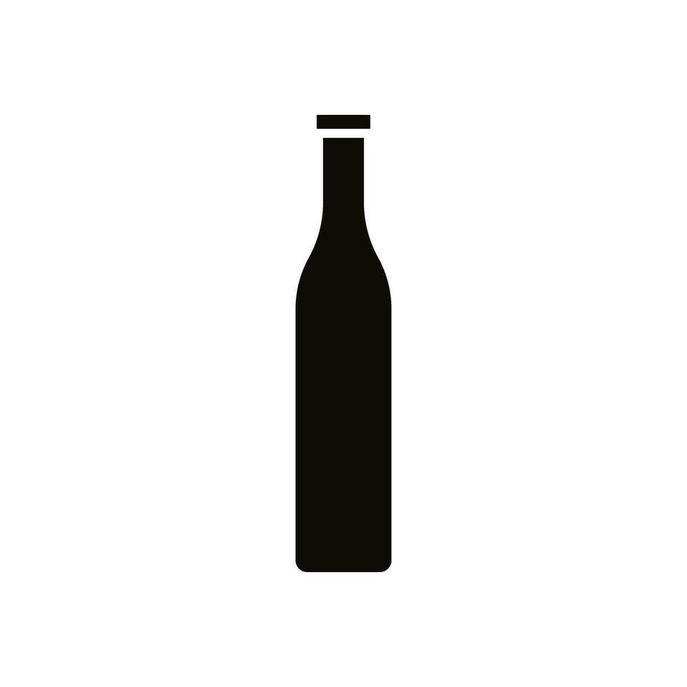 botella icono vector. botella para agua ilustración signo. botella de alcohol símbolo o logo. vector