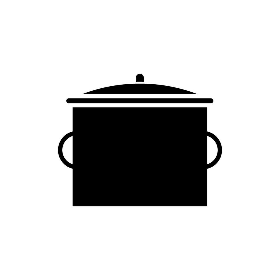 Pot icon vector. kitchen illustration sign. kitchenware symbol. Food logo. vector