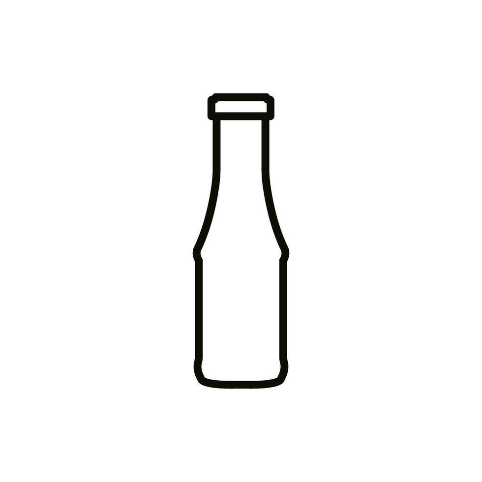 botella icono vector. botella para agua ilustración signo. botella de alcohol símbolo o logo. vector