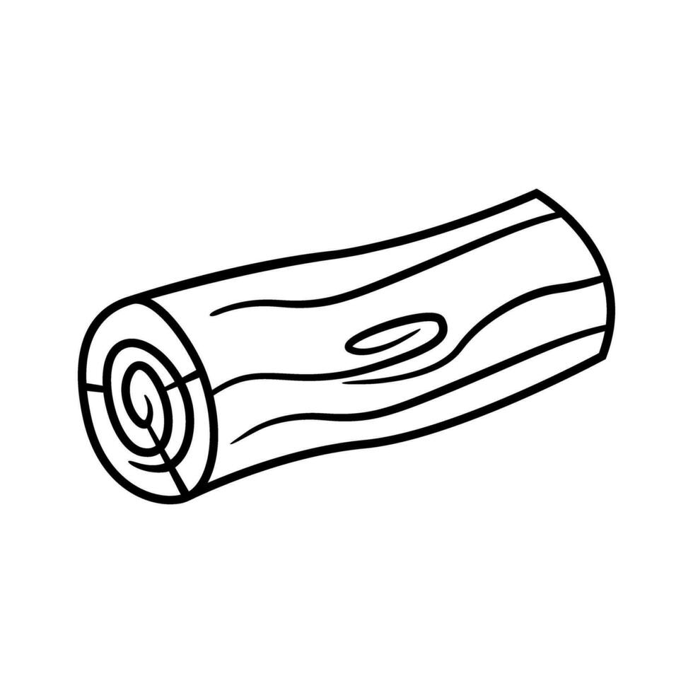 Wooden log icon vector. Wood illustration sign. Tree symbol or logo. vector