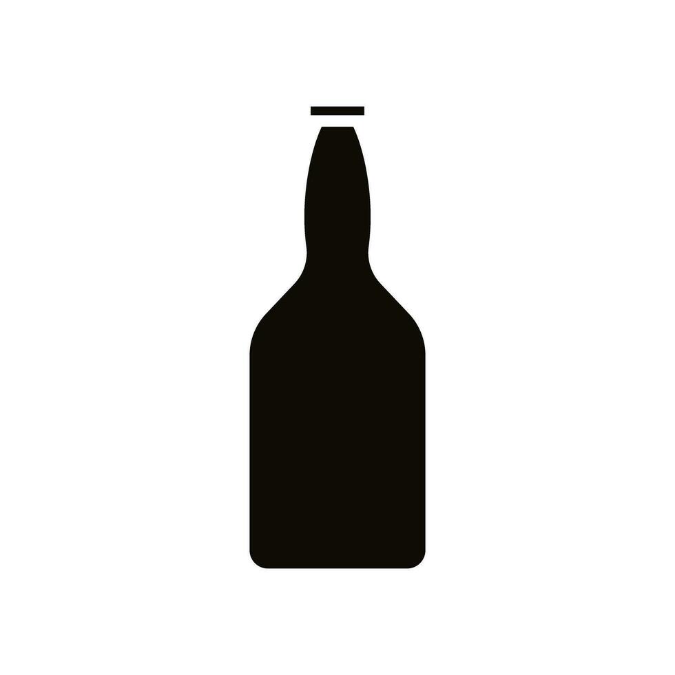 botella icono vector. botella para agua ilustración signo. botella de alcohol símbolo o logo. vector