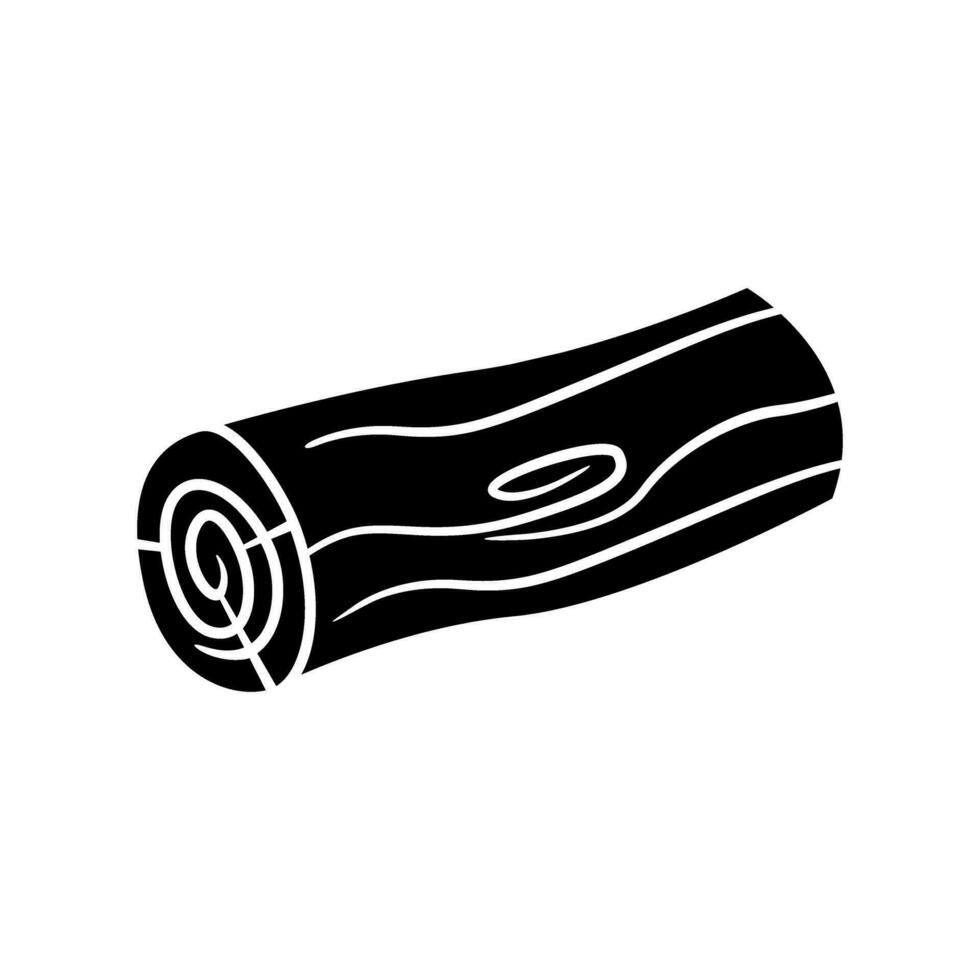 Wooden log icon vector. Wood illustration sign. Tree symbol or logo. vector