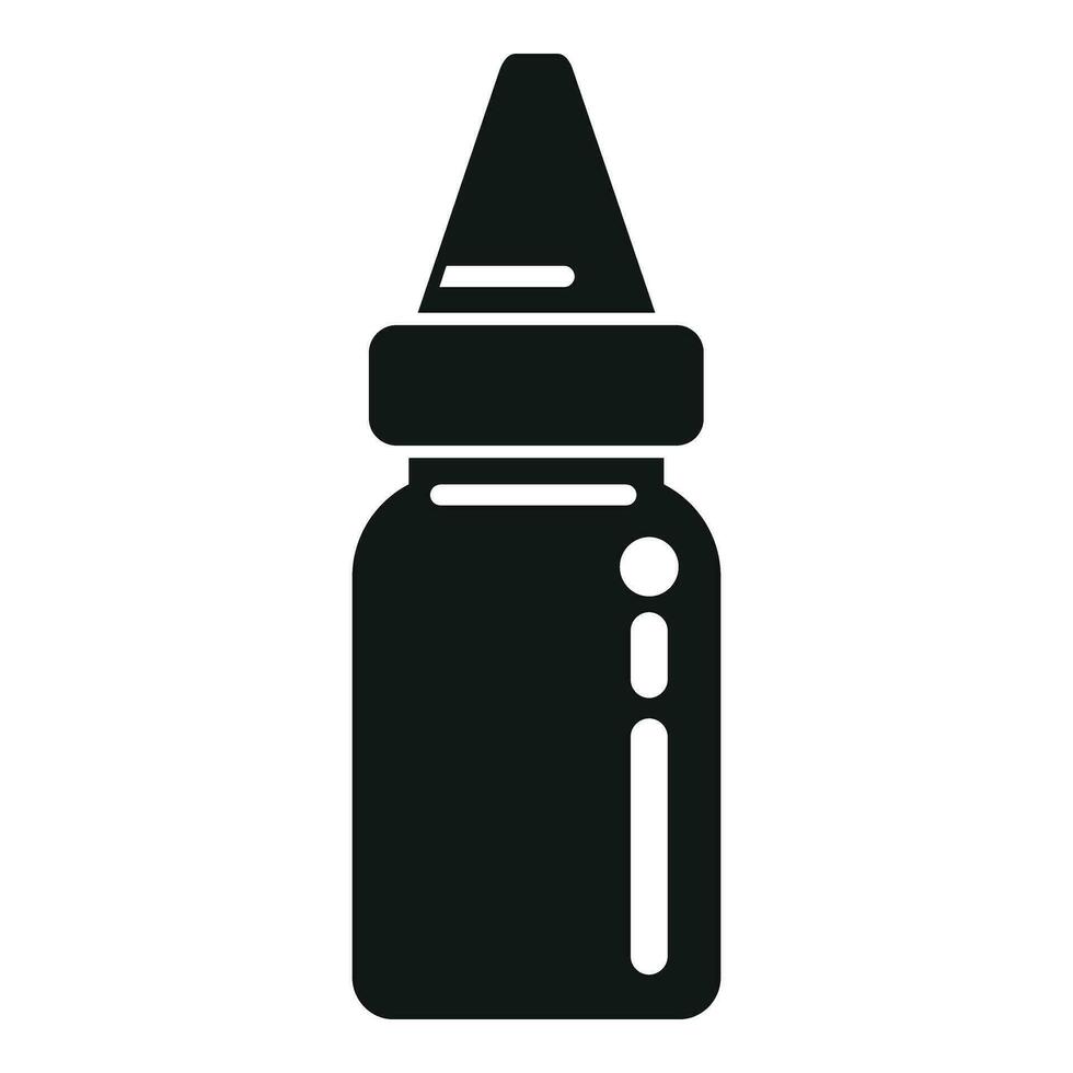 Dropper oil test icon simple vector. Rapid sample vector