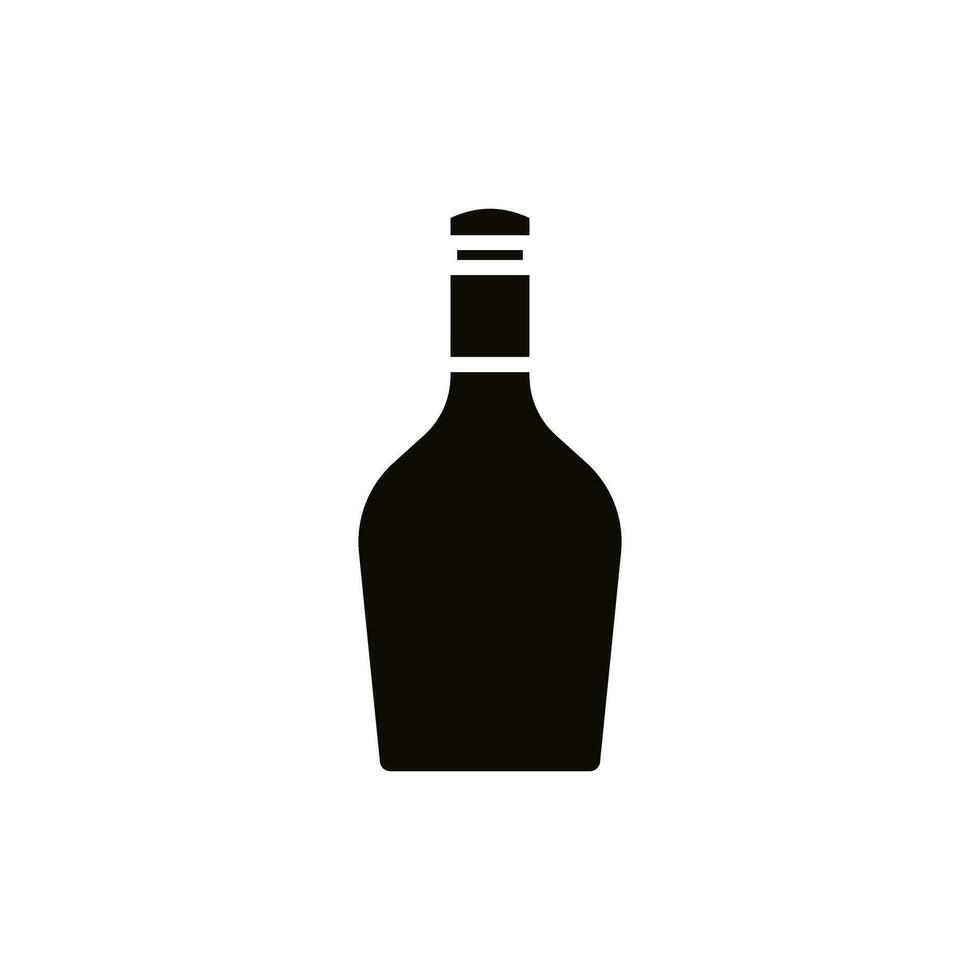 Bottle icon vector. Bottle for water illustration sign. Bottle of alcohol symbol or logo. vector