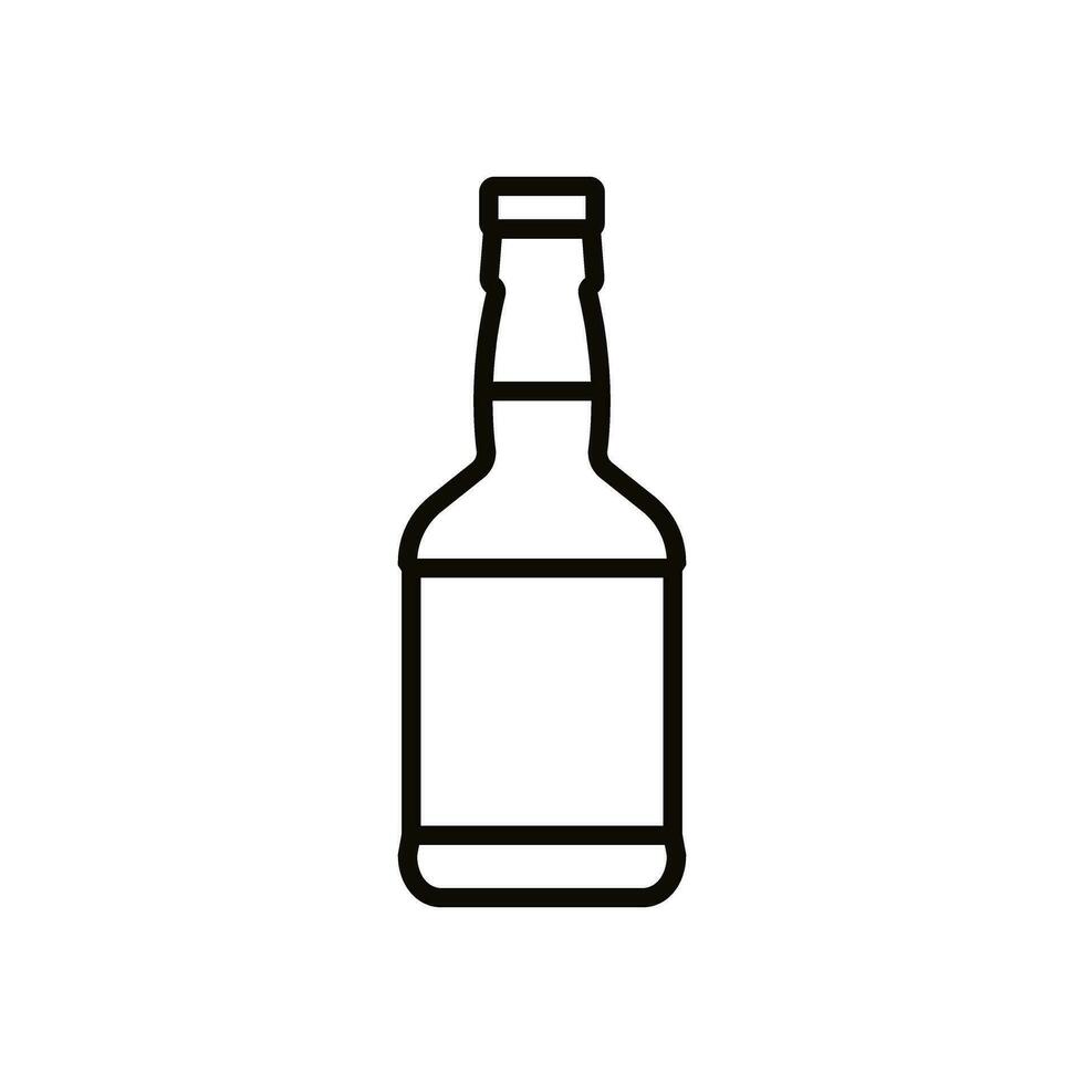 botella icono vector. botella para agua ilustración signo. botella de alcohol símbolo o logo. vector