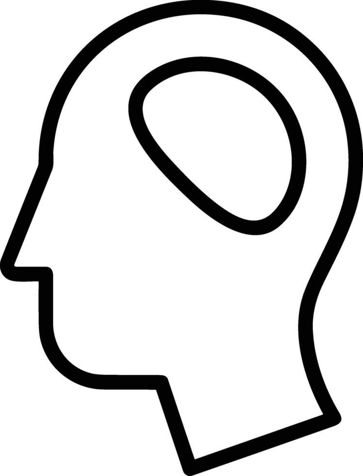 Brain idea symbol icon vector image. Illustration of the creative intelligence think design image. EPS 10