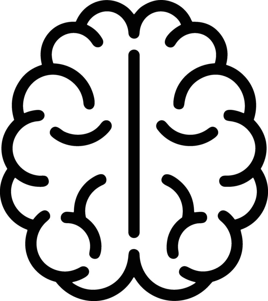 Brain idea symbol icon vector image. Illustration of the creative intelligence think design image. EPS 10
