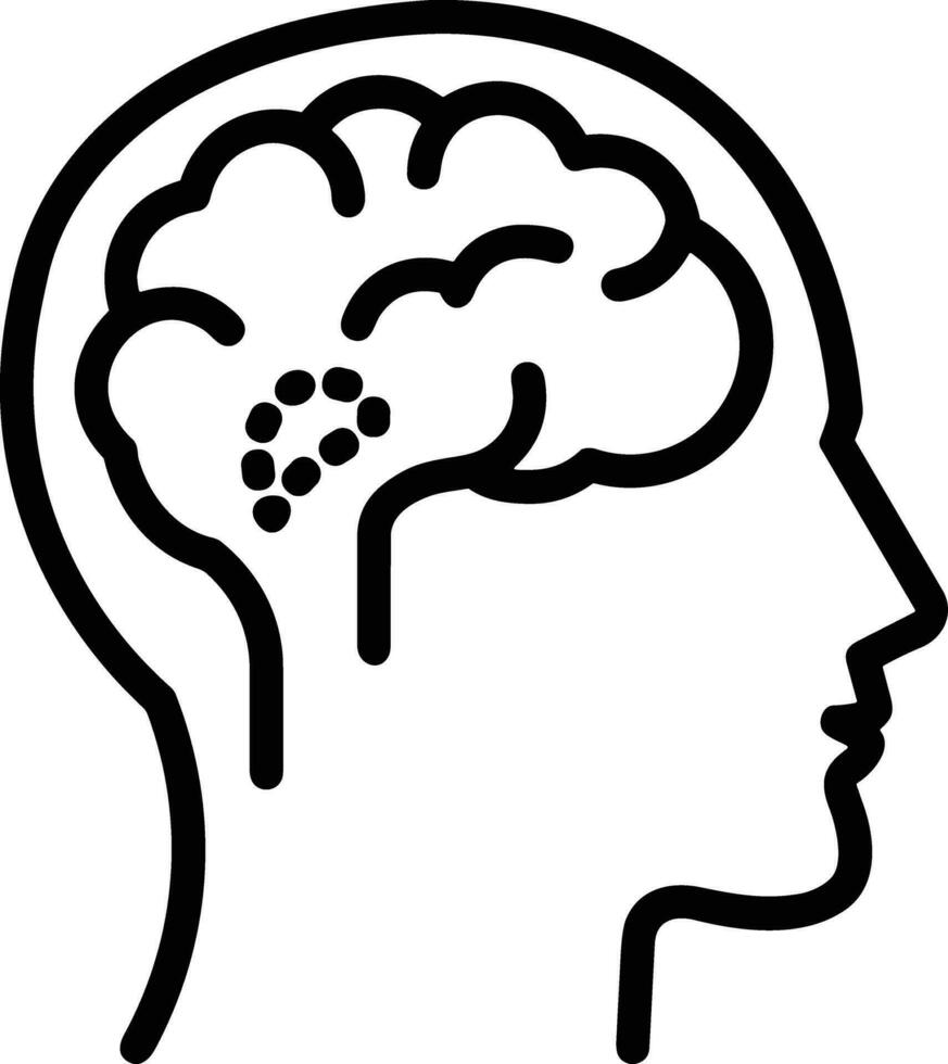 Brain idea symbol icon vector image. Illustration of the creative intelligence think design image. EPS 10