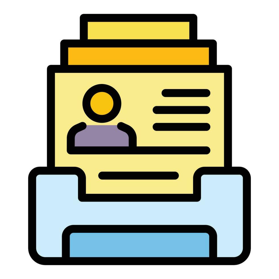 Office printer icon vector flat