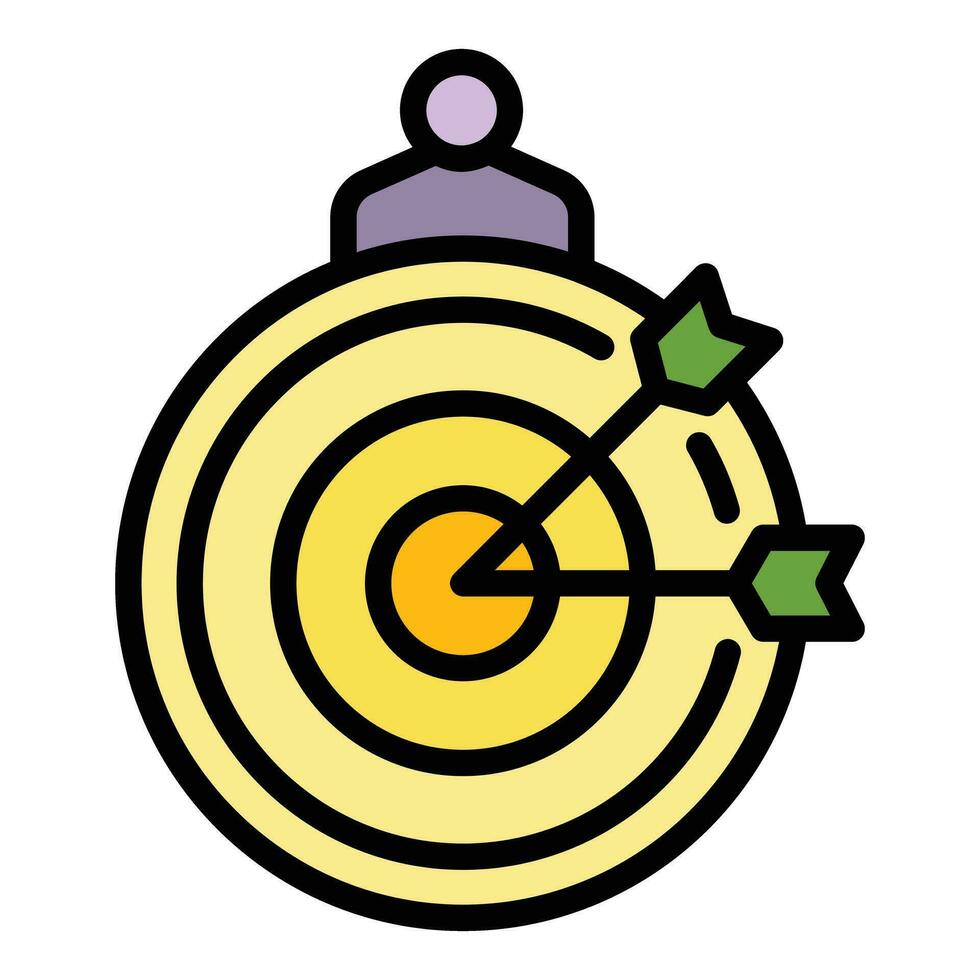 Arch target icon vector flat