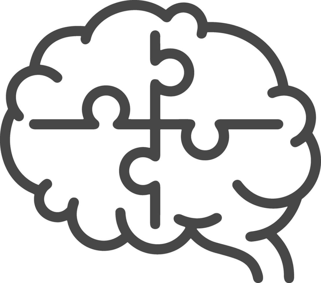 Brain idea symbol icon vector image. Illustration of the creative intelligence think design image. EPS 10