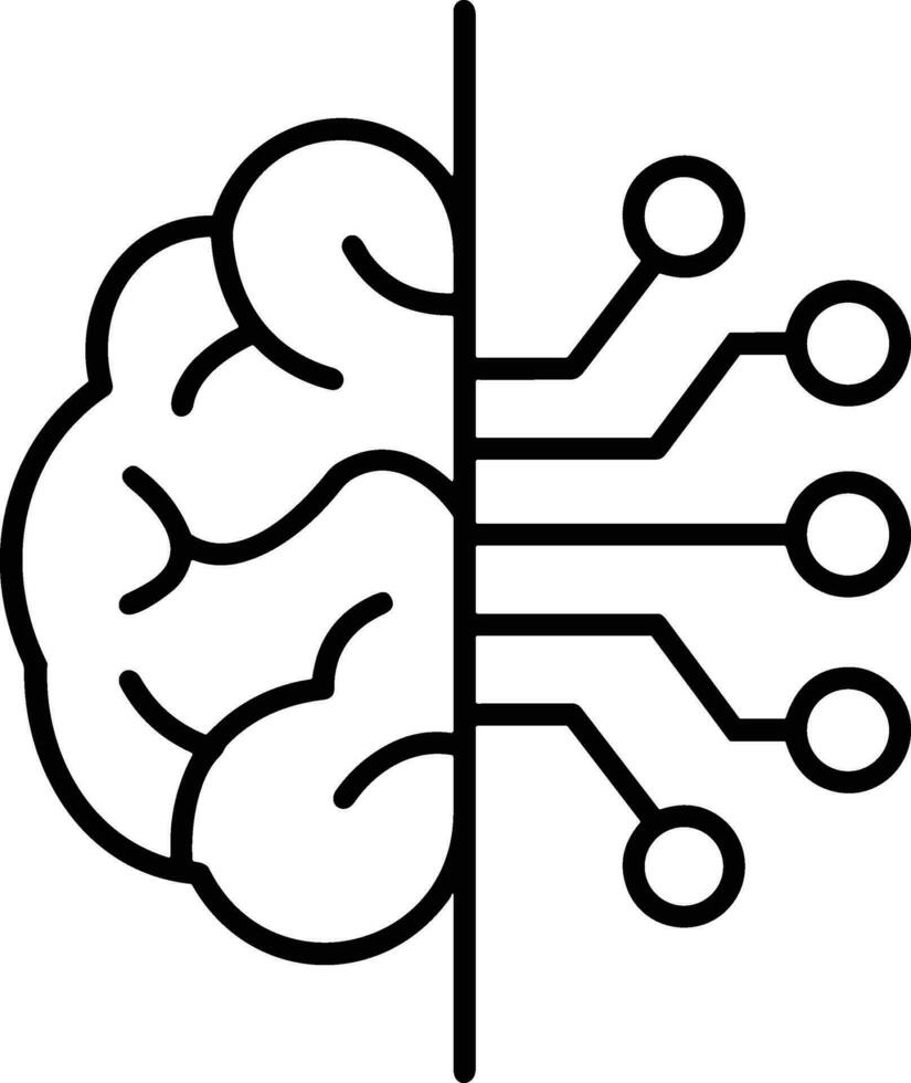 Brain idea symbol icon vector image. Illustration of the creative intelligence think design image. EPS 10
