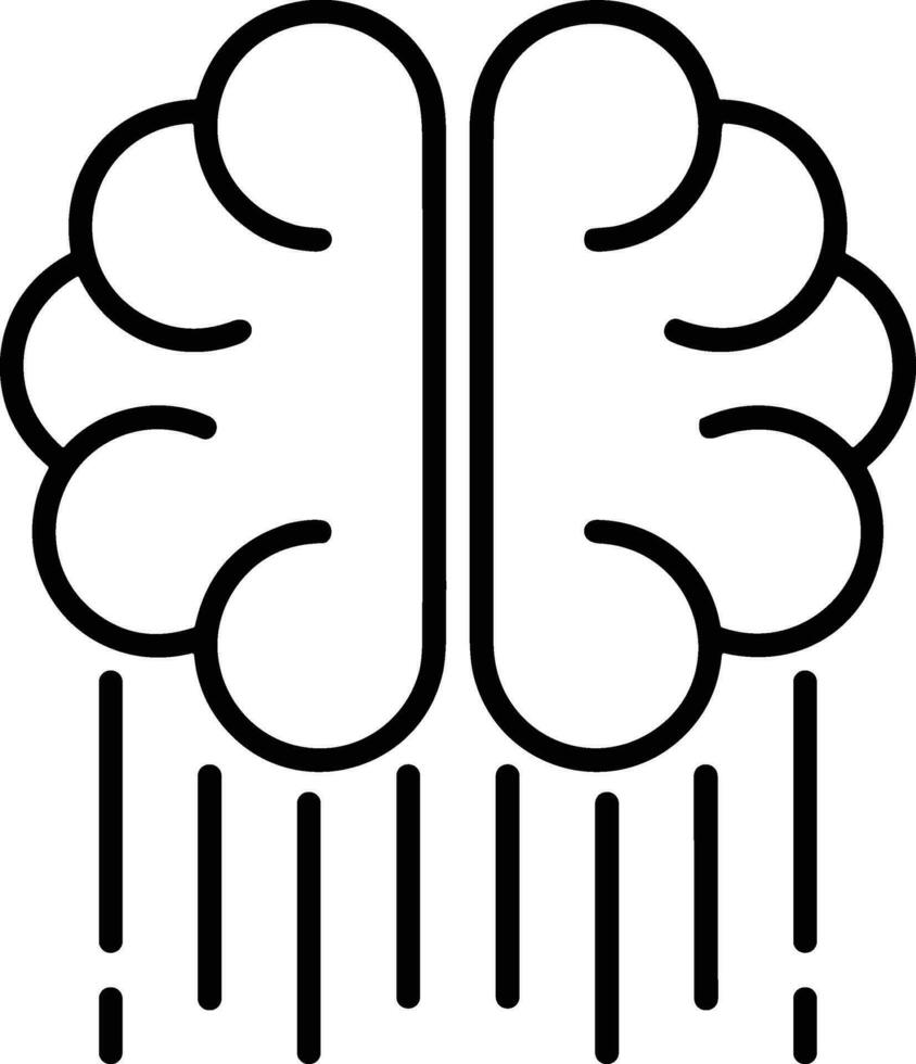 Brain idea symbol icon vector image. Illustration of the creative intelligence think design image. EPS 10