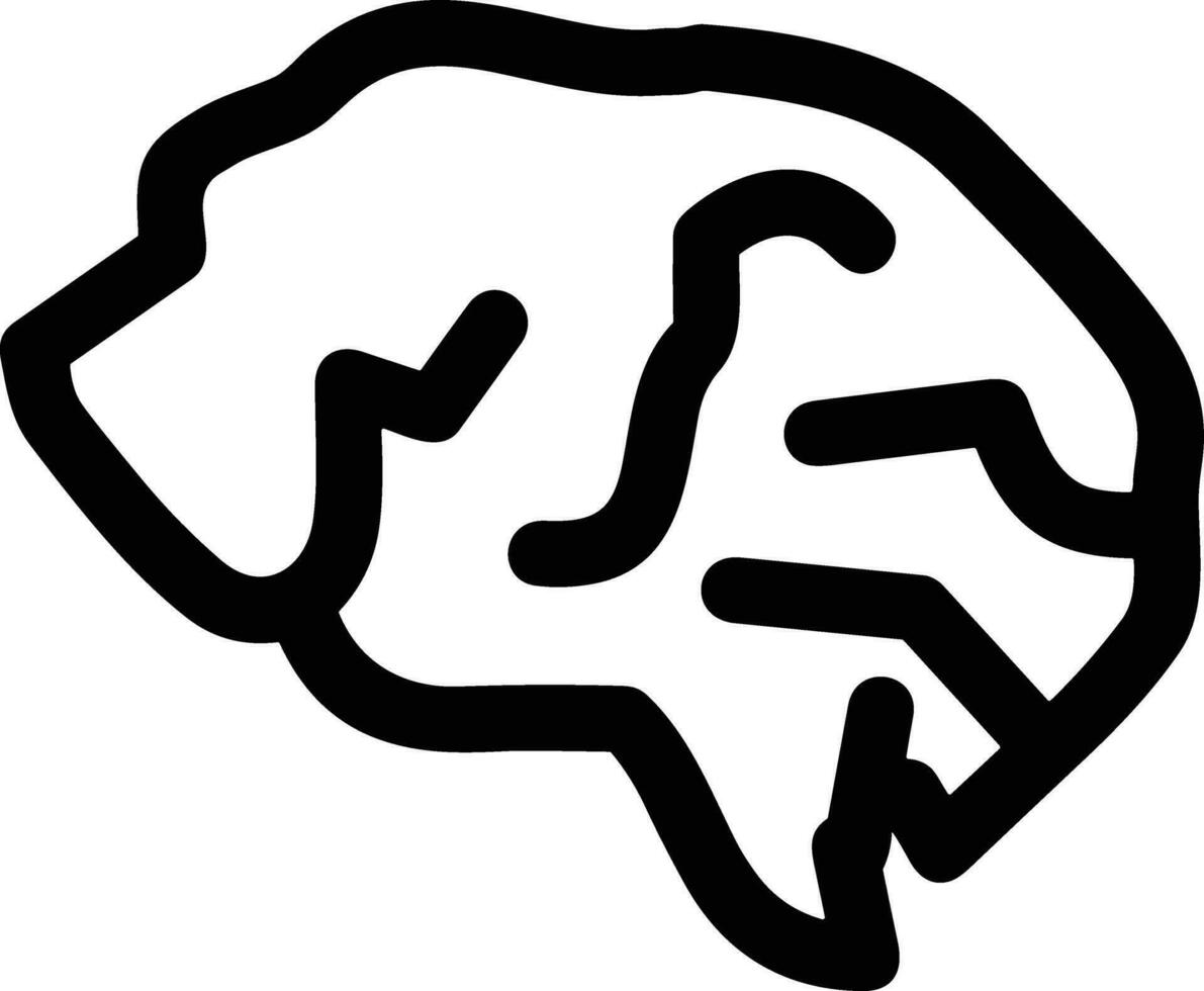 Brain idea symbol icon vector image. Illustration of the creative intelligence think design image. EPS 10