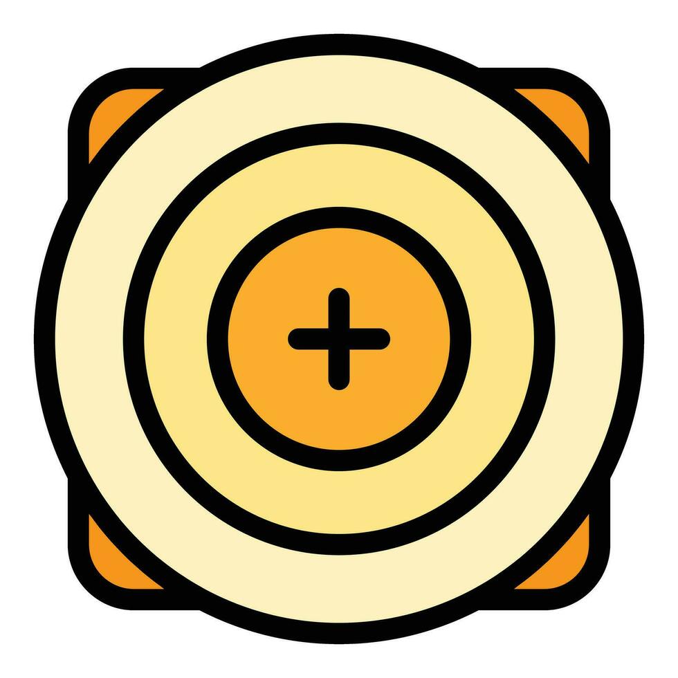 Competition target icon vector flat