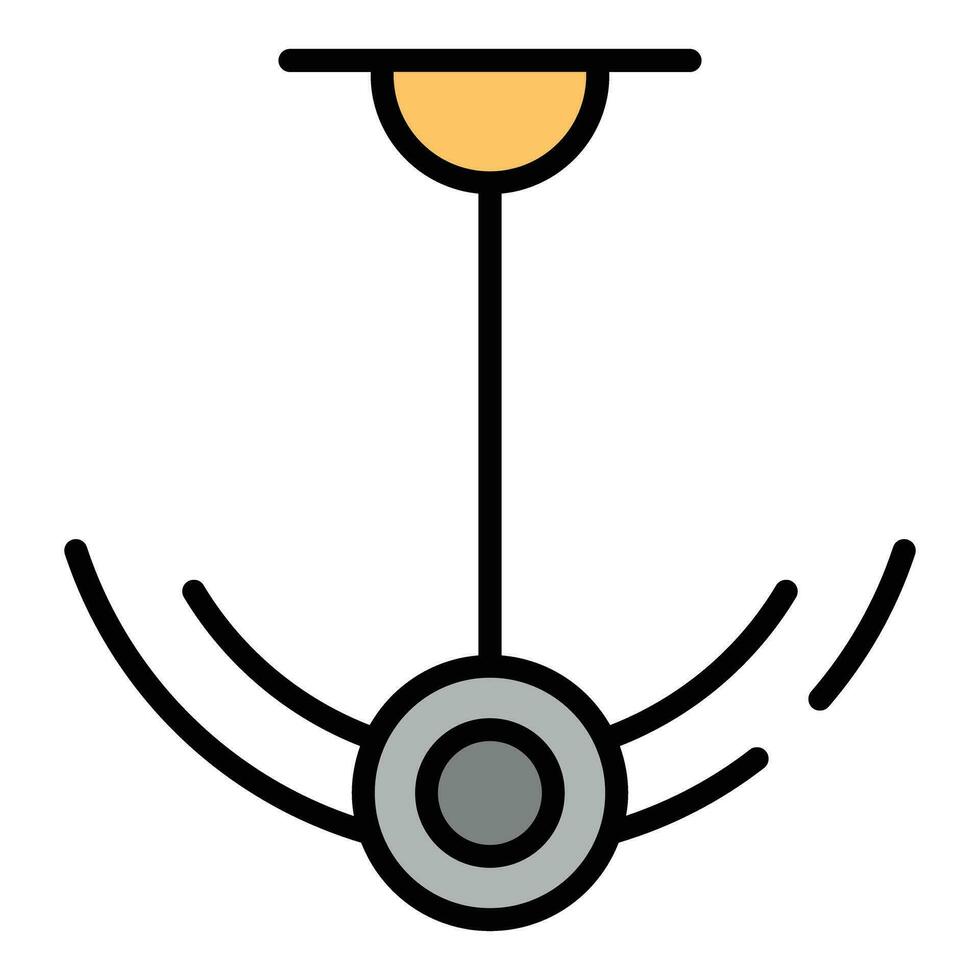 Pendulum tool icon vector flat