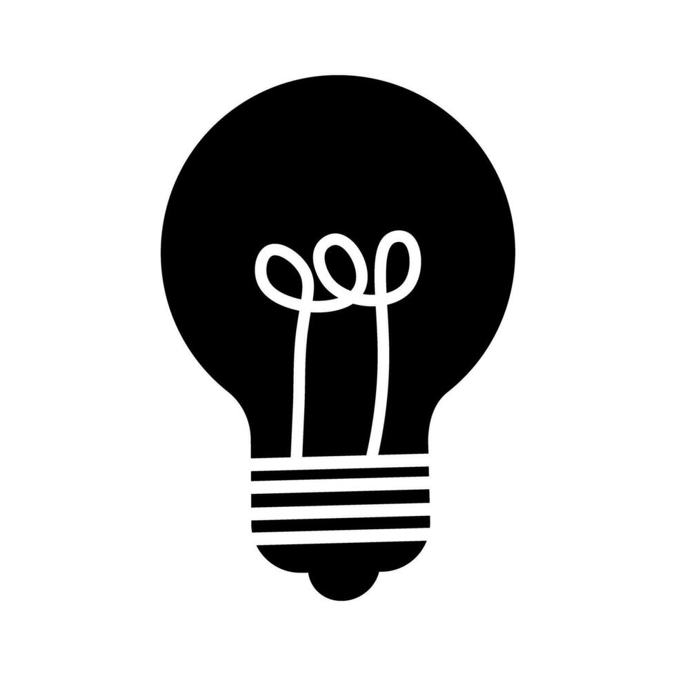 Light bulb icon vector