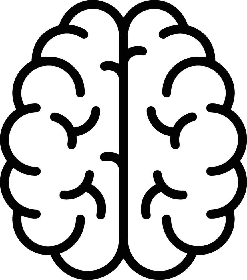 Brain idea symbol icon vector image. Illustration of the creative intelligence think design image. EPS 10