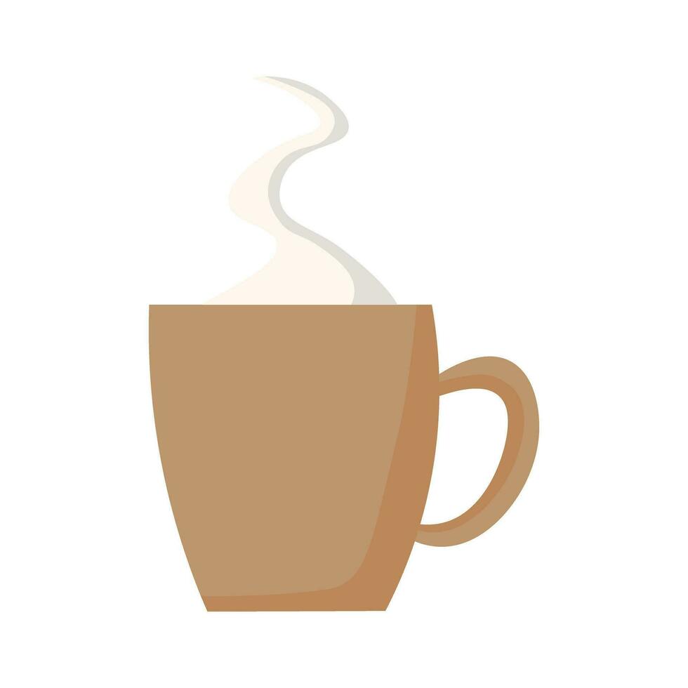 Mug with hot drink vector