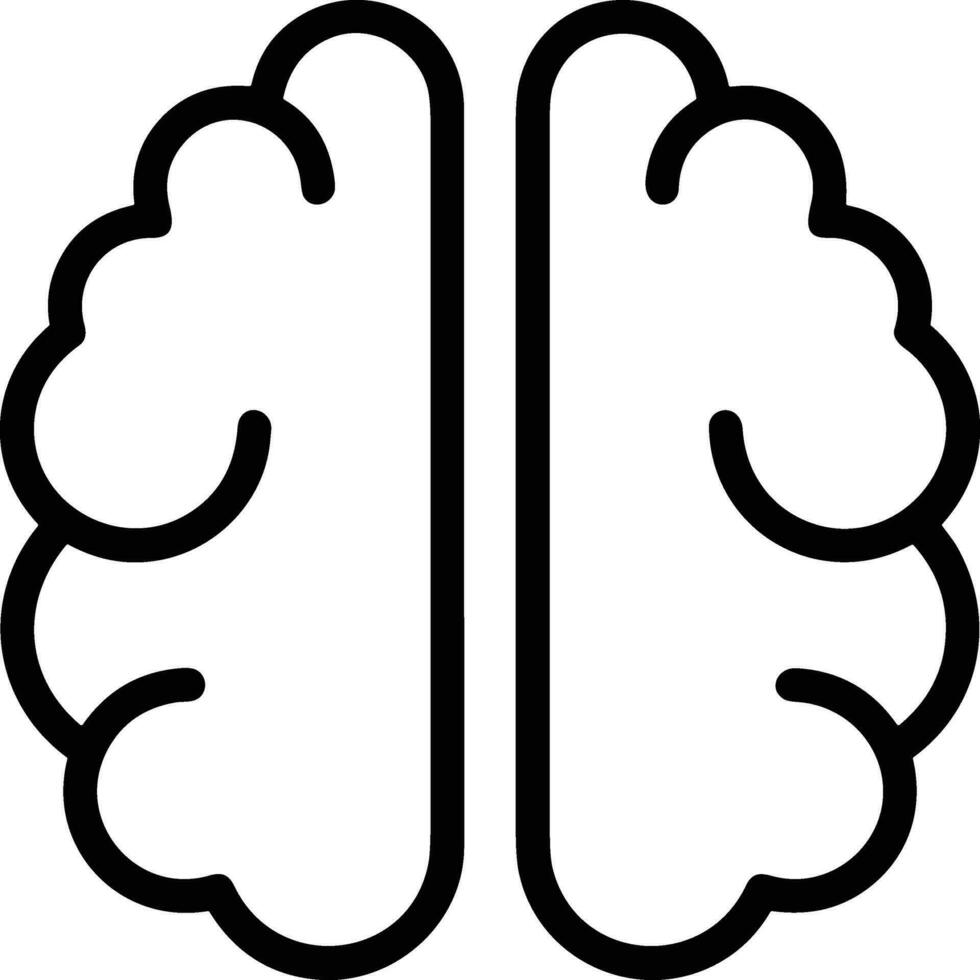 Brain idea symbol icon vector image. Illustration of the creative intelligence think design image. EPS 10