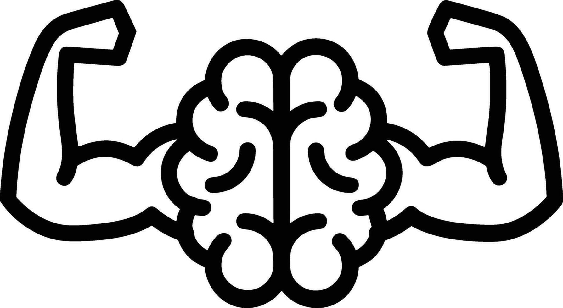 Brain idea symbol icon vector image. Illustration of the creative intelligence think design image. EPS 10