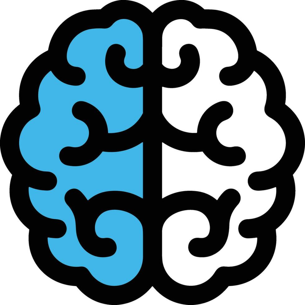 Brain idea symbol icon vector image. Illustration of the creative intelligence think design image. EPS 10