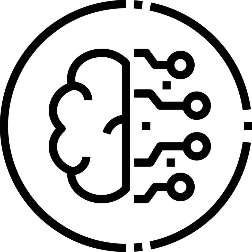 Brain idea symbol icon vector image. Illustration of the creative intelligence think design image. EPS 10