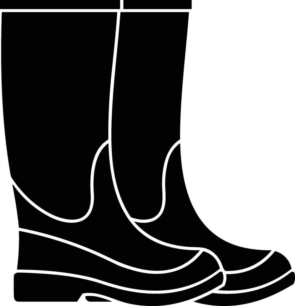 Boots symbol icon vector image. Illustration of the boot footwear shoe design image. EPS 10