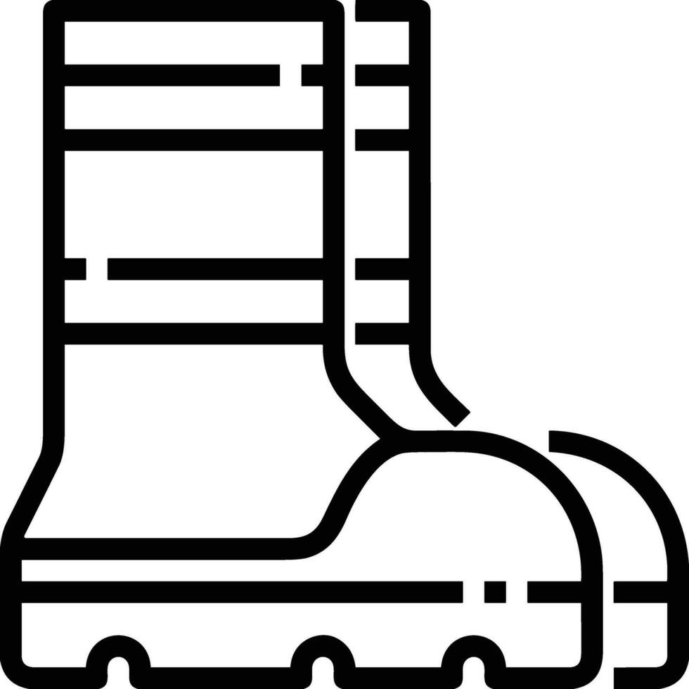 Boots symbol icon vector image. Illustration of the boot footwear shoe design image. EPS 10