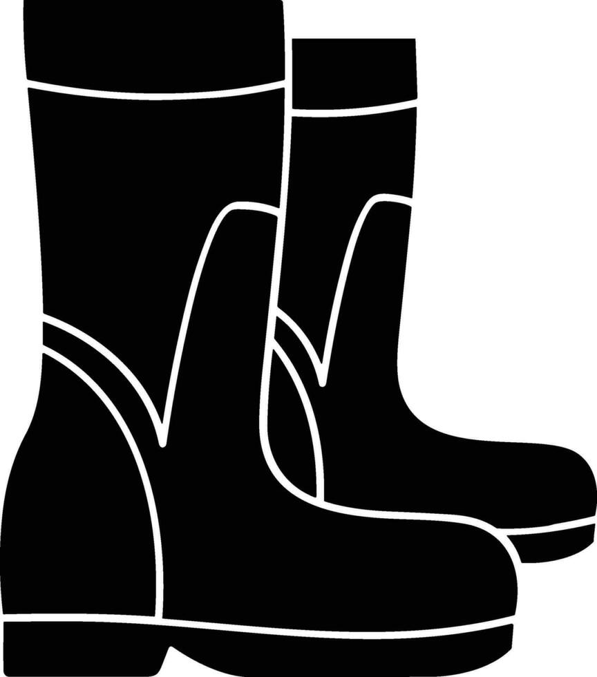 Boots symbol icon vector image. Illustration of the boot footwear shoe design image. EPS 10