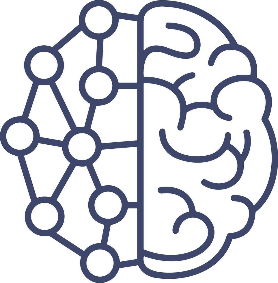 Brain idea symbol icon vector image. Illustration of the creative intelligence think design image. EPS 10