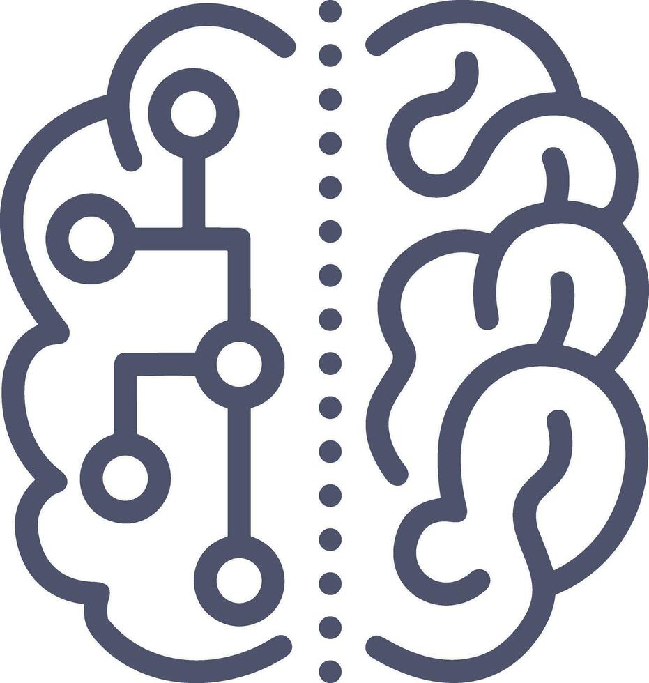 Brain idea symbol icon vector image. Illustration of the creative intelligence think design image. EPS 10