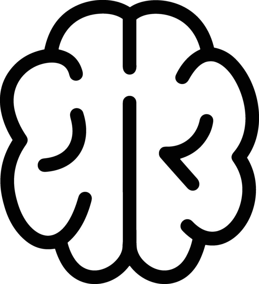 Brain idea symbol icon vector image. Illustration of the creative intelligence think design image. EPS 10