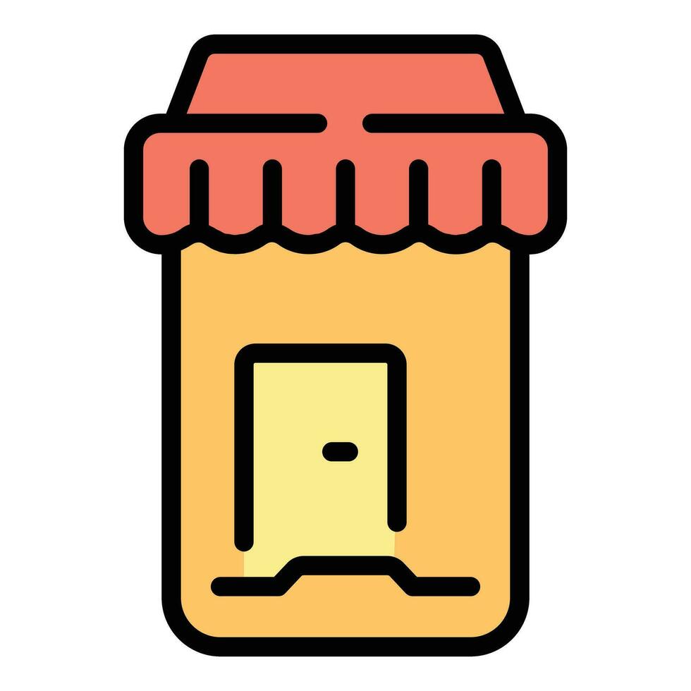 Digital shop icon vector flat